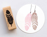 Stempel Feder 2 Perlenfischer